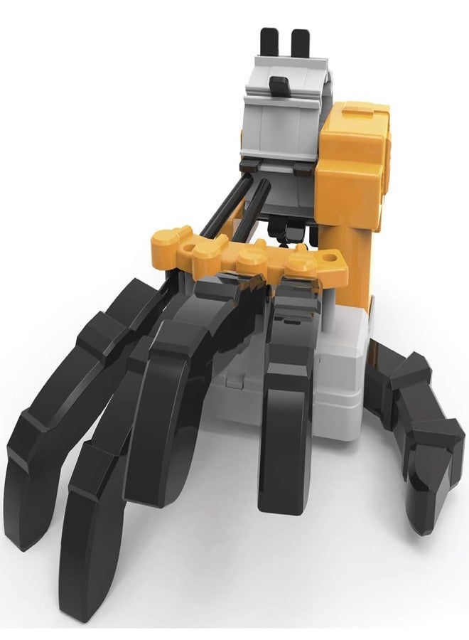 4M: KidzRobotix - يد روبوتية آلية - مجموعة أدوات علمية للبناء الذاتي، أسطوانة قابلة للبرمجة، أصابع تعمل بالرافعة، نظام تروس دقيق، لعبة تعليمية في مجالات العلوم والتكنولوجيا والهندسة والرياضيات، للأطفال من عمر 8 سنوات فما فوق - Image 2